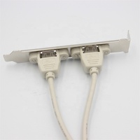 Placa base de 30cm, cable deflector de 9 pines a doble puerto USB2.0, 2,54mm, DuPont