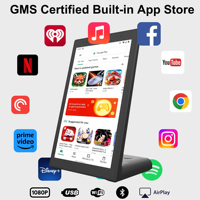 Tablette Android 11 en forme de L OEM de 8 pouces avec écran tactile GMS 2 + 16 Go pour restaurant à usage professionnel, commande de reconnaissance faciale