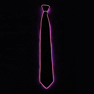 de varios colores Hiphop Club nuevo de moda brillante <span class=keywords><strong>EL</strong></span> intermitente de pajarita de neón Led cuello corbata para fiesta - Product Image 2