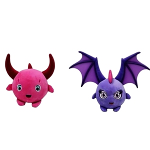 ตุ๊กตาผ้ากำมะหยี่รูปมังกรน่ารัก คุณภาพสูง ปรับแต่งได้ ของเล่นมังกรสร้างสรรค์ พร้อมเขา มังกร บรรเทาความเครียด สำหรับเด็กกอด - Product Image 2