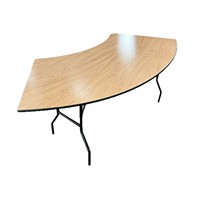 Table de dessert pliable d'extérieur de style minimaliste moderne, en bois massif, de forme personnalisée, pour mariages, vente en gros d'usine