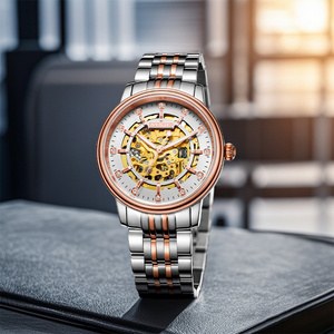 1Customized Luxury Stainless Steel Miyota <b>Automatic</b> Mechanical Water Resistant <b>Chronograph</b> Men's Watch Pointer Dial 20mm Band - Product Image 2
