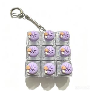 Porte-clés anti-stress à pression, bouton de décompression, jeu de clavier pour doigts, porte-clés décoratifs pour sac, vente en gros, jouet - Product Image 5