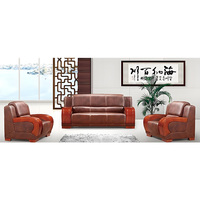 Ensemble de canapés de bureau de luxe pour la direction, modulable, en cuir, modernes, pour la réception des visiteurs, mobilier design pour le bureau