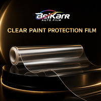 Film de protection de carrosserie BEIKARR 1,52x15m auto-réparant, anti-rayures, anti-jaunissement, transparent brillant en TPU PPF avec rejet UV 90% et IR 70%