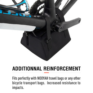 NOOYAH Sac de transport pour vélo, protection de manivelle, rembourrage pour vélo de <span class=keywords><strong>route</strong></span> VTT, étui de voyage, support pour équipement de cyclisme, accessoires - Product Image 3