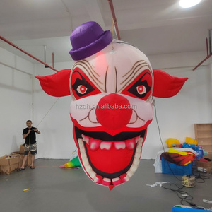 Cabeza de <span class=keywords><strong>Payaso</strong></span> Inflable Gigante para Publicidad con Tela Oxford, Luz LED y Control Remoto, Fácil de Instalar para Uso en Exteriores en Halloween - Product Image 2
