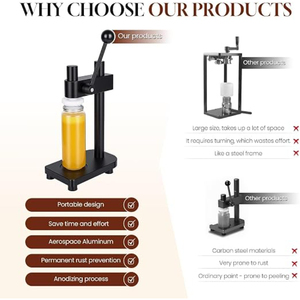 Máquina Manual <span class=keywords><strong>para</strong></span> Sellar Latas y Botellas <span class=keywords><strong>de</strong></span> PET, Selladora <span class=keywords><strong>de</strong></span> Envases <span class=keywords><strong>para</strong></span> Leche, Té, Refrescos, <span class=keywords><strong>Agua</strong></span> y Bebidas - Product Image 4