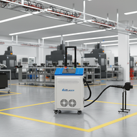 HJZ Luftgekühlte HJZ-500 500W Pulslaser-Reinigungsmaschine für Metall- und Edelstahlreinigung |   CE-Zertifiziert für Rostentfernung