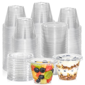 Wholesale NOVISON BPA Free Microwave Safe Disposable Plastic Storage <b>Container</b> with Lid Clear Polypropylene Deli <b>Container</b> - Product Image 1