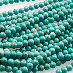Venta al por mayor, novedad, piedras naturales de alta calidad, cuentas sueltas de <span class=keywords><strong>turquesa</strong></span> <span class=keywords><strong>azul</strong></span>, hebras para la fabricación de joyas (AB1668) - Product Image 3