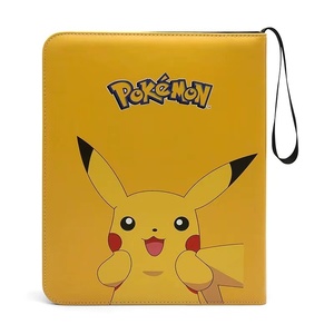 Trading Card Binder Zipper Sports Trading Cards Folder Compatible Poke Mon Cards  9 Pocket with for 900 Cards  Waterproof DOT Gl