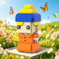 MOC7812 Fille avec une boucle d'oreille en perle 214 pièces Têtes carrées Personnage de film biographique Amour Blocs de construction DIY Jouets cadeaux pour enfants