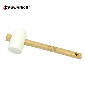 Professional Large White Hard Composite Rubber Mallet Hammer