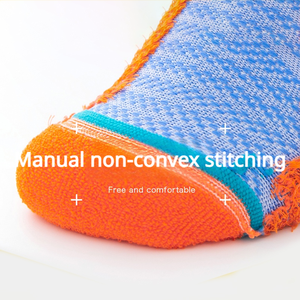 Chaussettes de course de prévention des cloques pour hommes Conception rembourrée sans couture Évacuation de l'humidité <span class=keywords><strong>Anti</strong></span> Friction Chaussettes de sport athlétiques - Product Image 5