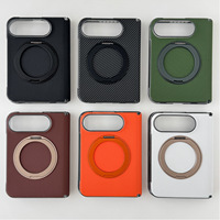 Cuir de luxe ultra-fin 360 °   Étui de téléphone magnétique sans fil avec charnière, protection intégrale anti-chute pour iPhone Duo
