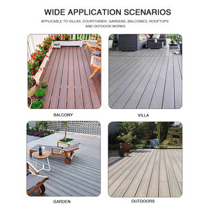 Suelo de WPC para Exteriores de Alta Resistencia, Resistente a los Rayos UV, Impermeable, para Jardín, Madera Plástica Compuesta, Terraza - Product Image 4