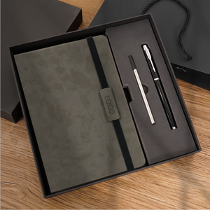 All'ingrosso scuola A5 Agenda <span class=keywords><strong>Vintage</strong></span> con copertina rigida Non datata scritta a righe in pelle sintetica quaderni diario Set regalo - Product Image 4