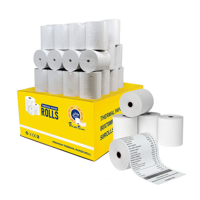 48gsm Thermal Paper Roll for Mini Printers Receipt Machines and Electronic Ticketing