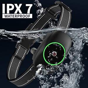 PATPET USB recargable eléctrico LED perro entrenamiento Collar entrenador Beeper choque Anti ladrido Control remoto entrenamiento perro equipo - Product Image 4