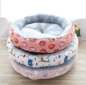 Cama para mascotas de las mejores ventas, alfombra redonda cómoda de lujo cálida y lavable - Product Image 1