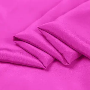 Шелковый крепдешиновый материал онлайн в фуксии цвет для продажи от Xinehe textile