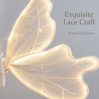 Lampe sur pied LED papillon lumineuse pour allée de mariage, entrée, scène, décoration d'événements et de fêtes