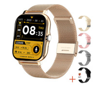 Montre connectée pour homme personnalisée par le fabricant, rappel de tâches, suivi d'activité physique, grand écran IPS, Android OS, gel de silice magnétique
