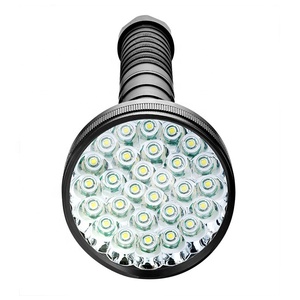 Đèn pin siêu sáng LED công suất cao bằng nhôm, bán chạy, 15000LM, sử dụng pin 18650 hoặc 26650, màu đen - Product Image 2