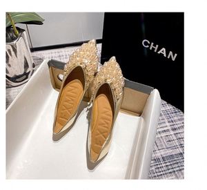 2026 Spring New Silver Metallic <b>Pointed</b> <b>Toe</b> <b>Flat</b> Shoes for Women Plus Size Comfortable Soft Sole Ballet <b>Flats</b> Pumps - Product Image 4