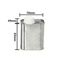 Boîte en fer blanc carrée personnalisée RunLin de 150 ml avec divers couvercles pour l'huile d'olive, l'huile de cuisson, l'huile de coco et l'emballage alimentaire
