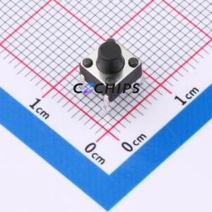 SMG-01-H065A1 Tactile Switch DIP-4P,6x6mm Switch Single Pole Single Throw Round Button 2.5N 6mm - Product Image 1