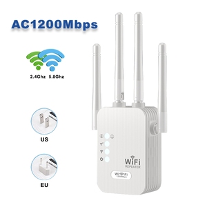 ตัวขยายสัญญาณ <span class=keywords><strong>WiFi</strong></span> AC1200mbps แบนด์คู่2.4GHz & 5.8GHz ตัวขยายช่วงสัญญาณ - Product Image 6