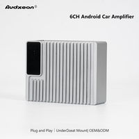 Amplificateur de puissance audio 6 canaux pour voiture, unité principale Android, Plug and Play, sortie RCA haute qualité, amplificateur compact sous le siège