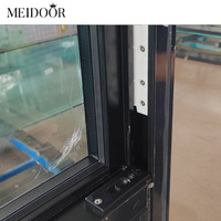 Ventana colgada doble americana de estilo moderno Ventanas deslizantes verticales Heritage Sash con marco de aleación de aluminio Función antirrobo