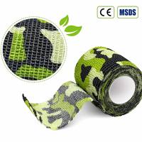 Bande de camouflage élastique auto-adhésive respirante pour doigts, bandage cohésif pour le ski, les sports de plein air et la protection des articulations