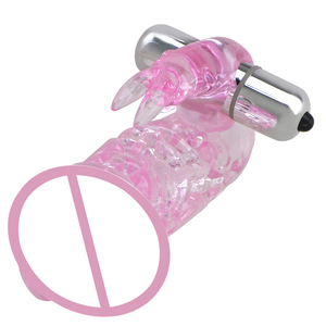 Caja personalizada gratis-Herramientas de productos para adultos <span class=keywords><strong>Condones</strong></span> de silicona reutilizables Vibradores dobles Condón Agrandar el pene Malet Cock Sleeve - Product Image 4