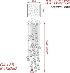 Di lusso rotativo a doppia moderna semplice appeso <span class=keywords><strong>lampadario</strong></span> di cristallo - Product Image 4