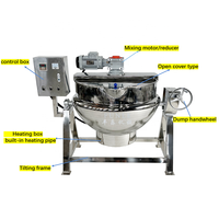 Marmite de cuisson inclinable à chauffage électrique à vapeur en acier inoxydable de qualité stable avec agitateur pour mayonnaise, sauces alimentaires et sirops