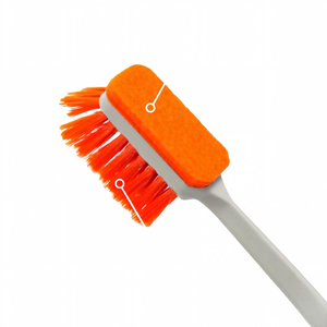 Brosse d'aquarium économique à long manche, double tête souple et rigide pour l'élimination des algues dans les coins morts, pour l'entretien des aquariums domestiques - Product Image 5