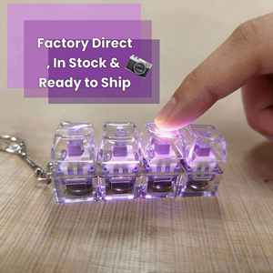Llavero con interruptor mecánico, botón fidget, juguete probador de llaveros personalizados para amantes de los teclados de juegos - Product Image 3