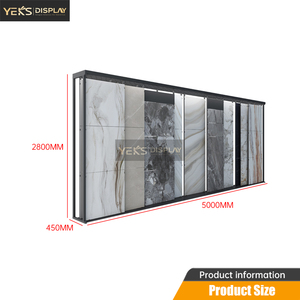 Yeks TL-01 Présentoir coulissant moderne pour carreaux, support d'échantillons réglable, antirouille, résistant à l'eau, gain de place pour métal - Product Image 4