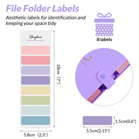 Carpeta de Archivos Expandible Tamaño Carta A4, Organizador de Acordeón de 5 Bolsillos con Etiquetas, Almacenamiento de Documentos Impermeable para Oficina y Escuela