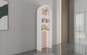 Beauty Makeup Store Tủ Trưng Bày Đồ Nội Thất Tủ Đứng Đặt Sàn Màu Sắc Tùy Chỉnh Giá Trưng Bày Bằng Gỗ MDF Với Tranh Cho Cửa Hàng Trang Điểm - Product Image 6