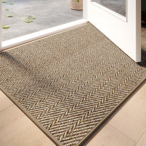 Alfombra de Entrada Rectangular con Diseño Chevron, Antideslizante, de Fibra de Poliéster, para Uso Doméstico, Resistente a las Manchas y al Polvo - Product Image 5