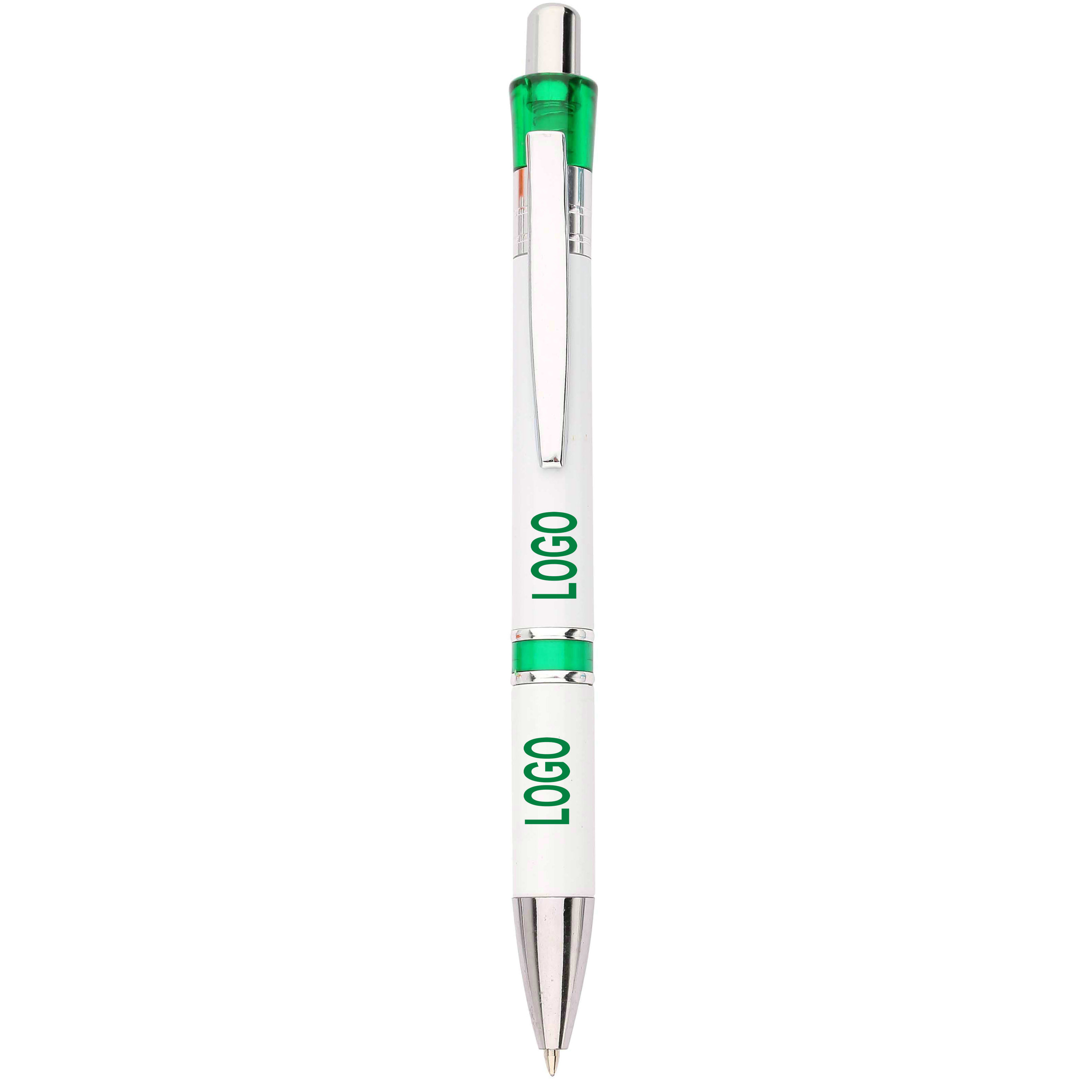 White/Dark Green