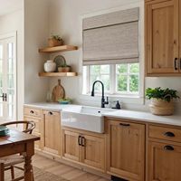 Armoires de cuisine et accessoires CBMmart, armoires de cuisine en kit de style américain, portes en bois massif