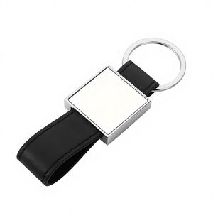 Blank Pu <b>Leather</b> <b>Keychain</b> Custom Logo Diy Letters <b>Keychain</b> Holder Custom Logo Solid Color <b>Leather</b> Car <b>Keychain</b> - Product Image 3