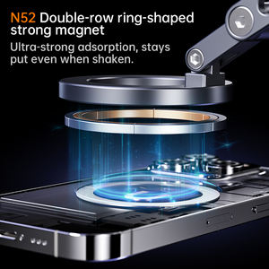 Складной магнитный автомобильный держатель для телефона Boneruy X93 2025 для iPhone 16 15 Pro Макс с вращением на 360 градусов с поворотом на 360 градусов - Product Image 5