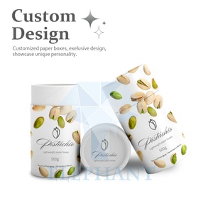 Custom Eco Friendly Food Grade Cylinder Cardboard Containers Box for Cookies Snack Potato Chips <b>Nut</b> Paper Tube Gift Packaging - Product Image 6